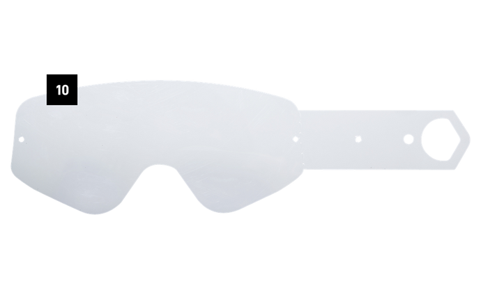 Spy Woot MX Race Clear TearOff  10 Pack